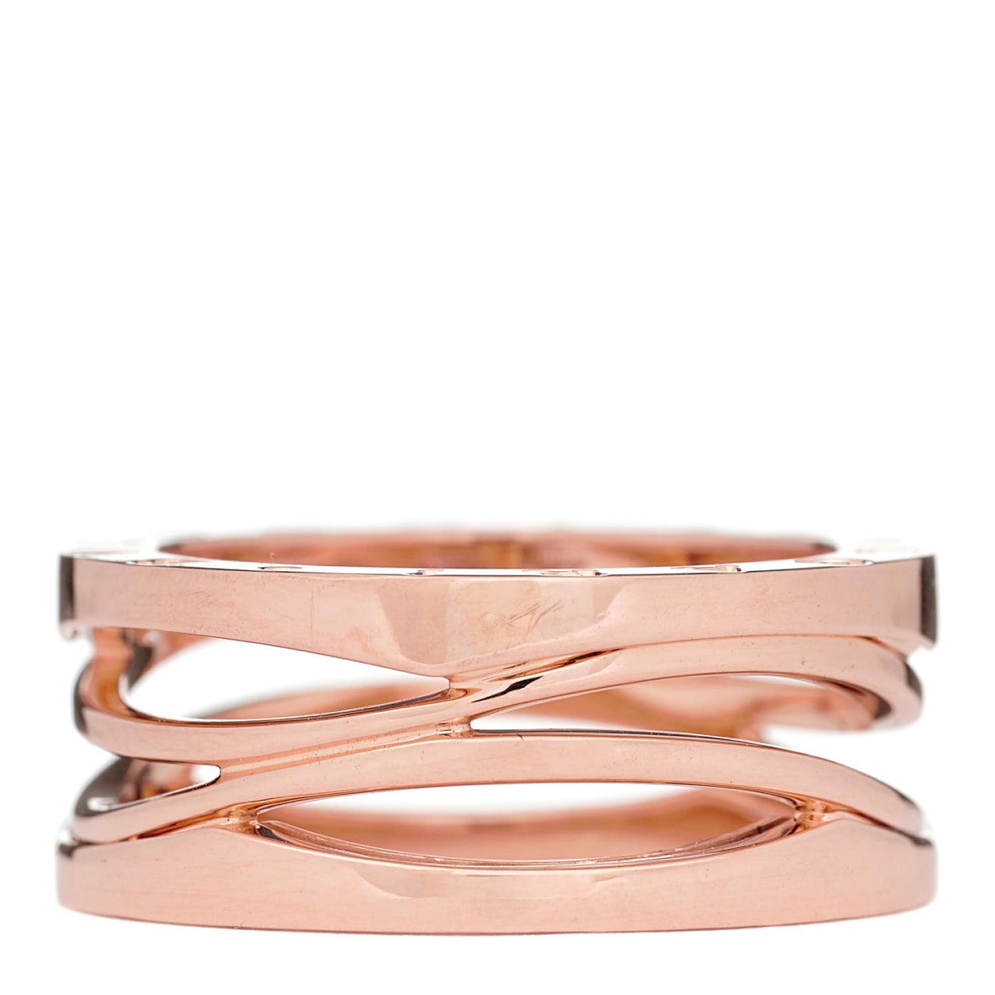 18K Rose Gold B.Zero1 Legend Three-Band Ring 57 8