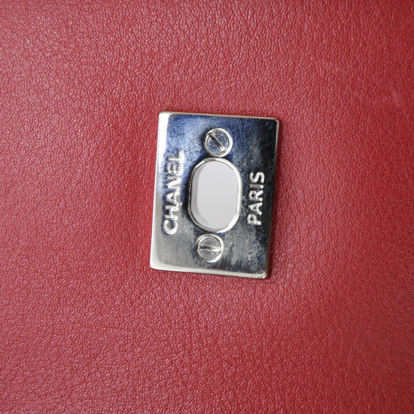 Leather Quilted In the Business Flap Bag Red