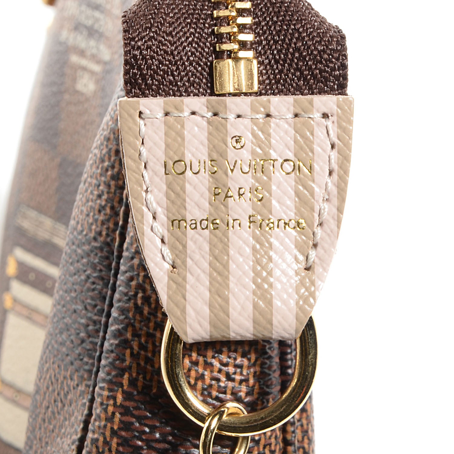 Louis Vuitton Damier Ebene Trunks and Locks Mini Pochette Accessories 7 of 8