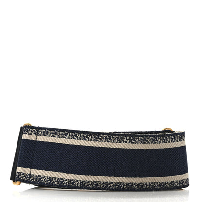 Christian Dior Canvas Embroidered Shoulder Strap Black 2 of 4