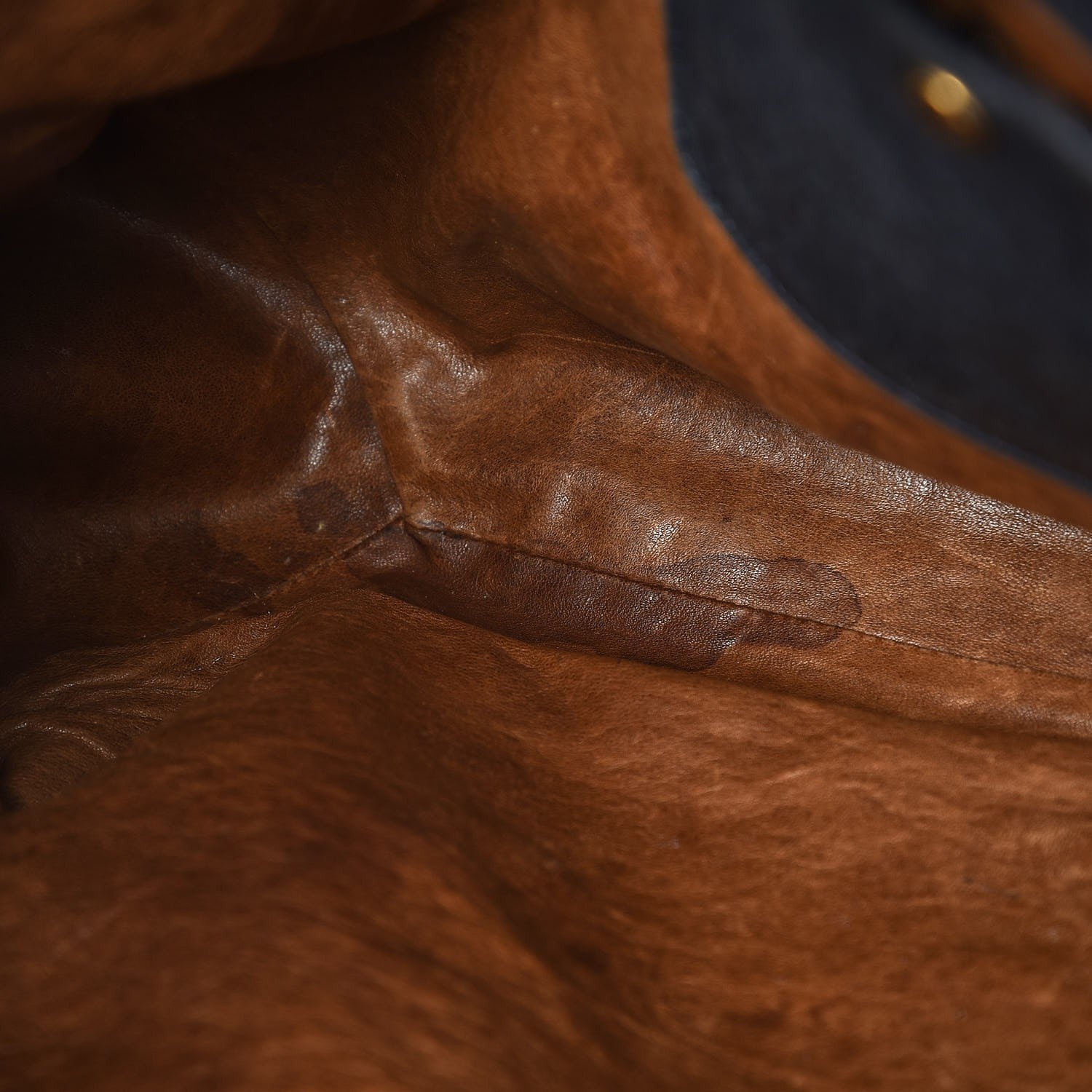 Prada Nappa Studded Aviator Shopping Tote Blue 7 of 10
