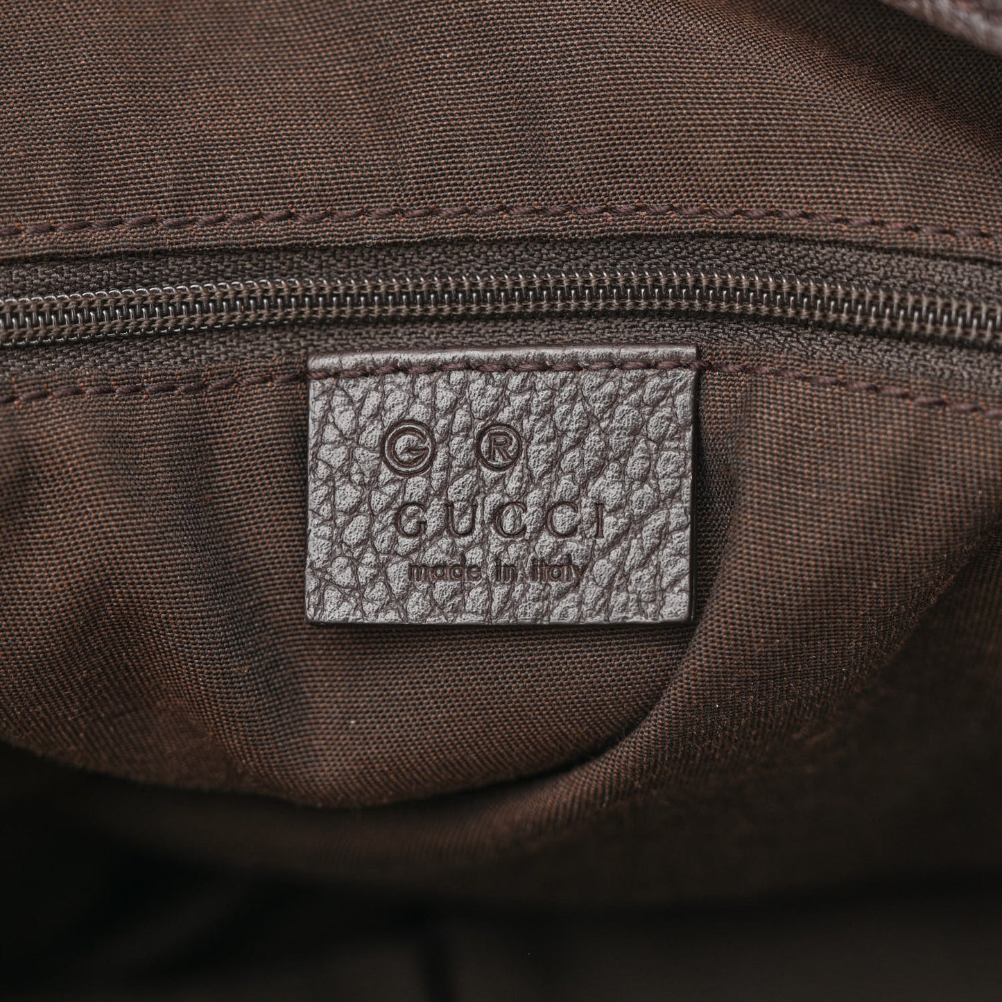 Canvas Diamante Hobo Dark Brown