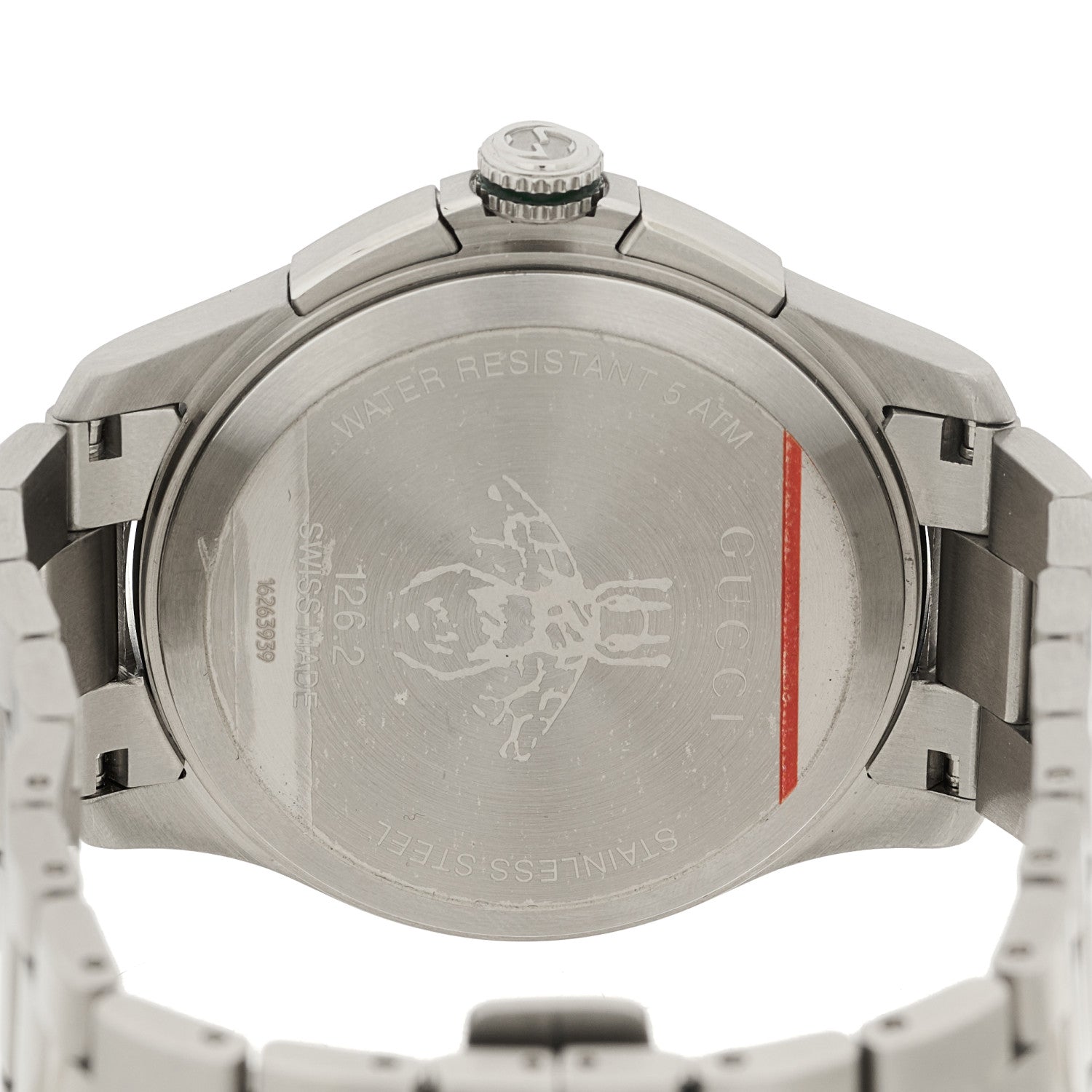 Gucci Stainless Steel 44mm G-Timeless Bee Chronograph Quartz Watch Black 4 of 4