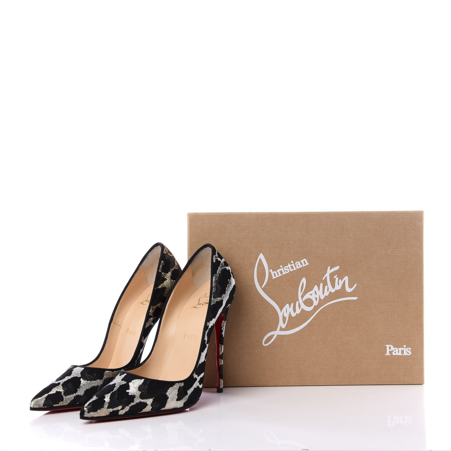 Lurex Feline So Kate 120 Pumps 38.5 Black Gold
