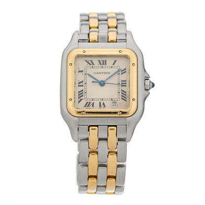 Cartier Stainless Steel 18K Yellow Gold 22mm Panthere Quartz Watch 1 of 4