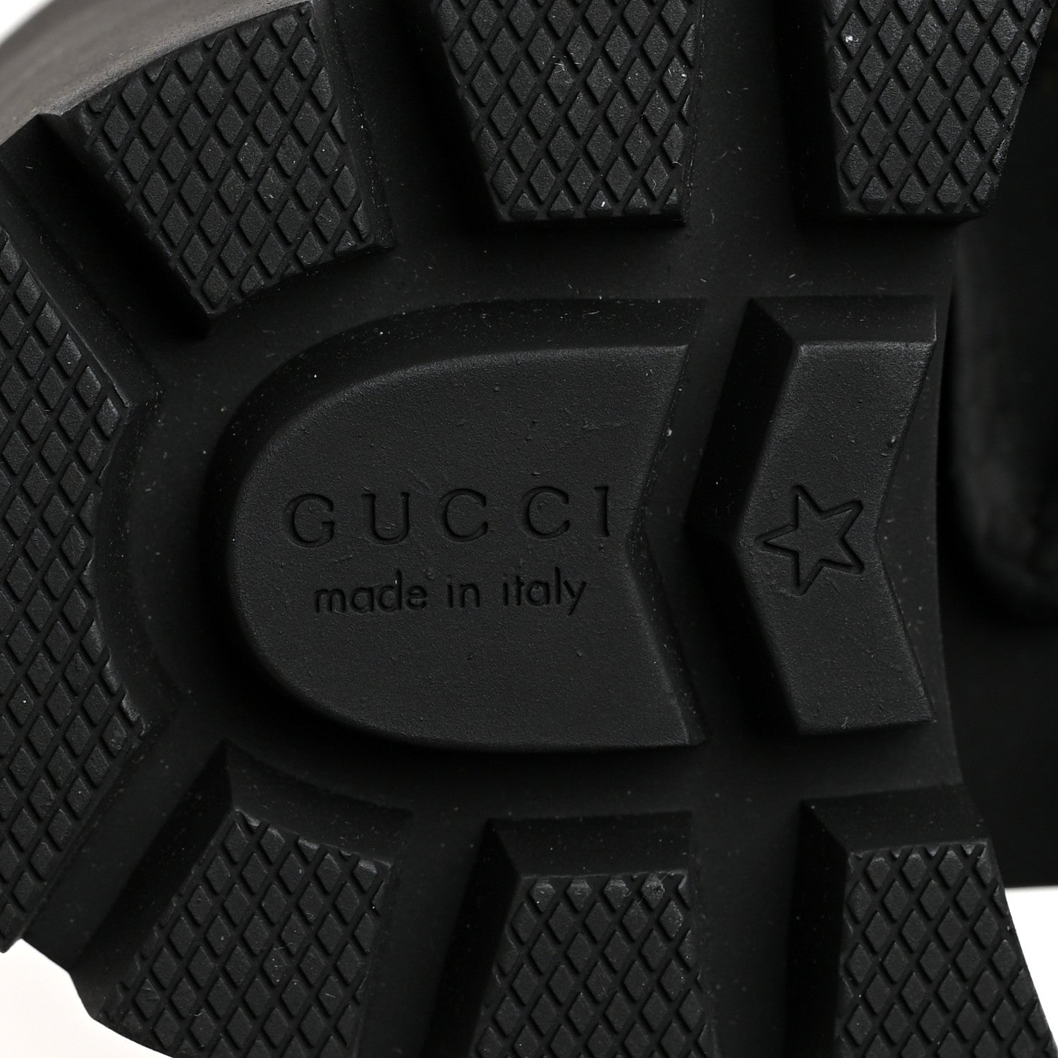 Gucci Magnum Calfskin Nappa Quilted Lace Up Ankle Boots 38.5 Black 7 of 8