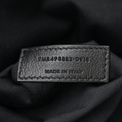Saint Laurent Crinkled Calfskin Matelasse Monogram Large Niki Chain Satchel Black 7 of 11