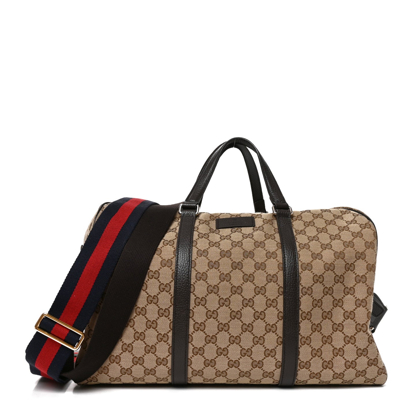 Monogram Dollar Calfskin Boston Duffle Bag Beige Ebony Testa di Moro Marrone Scuro