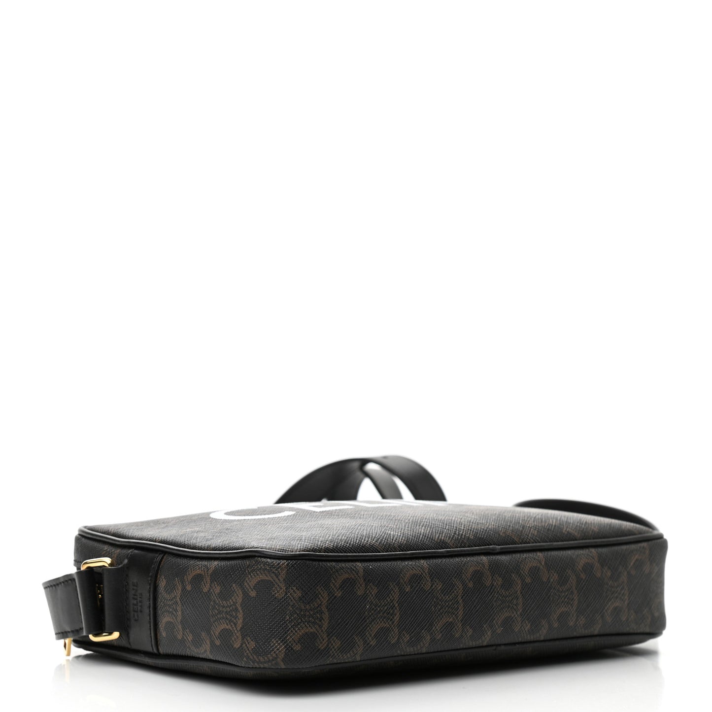 Triomphe Canvas Medium Messenger Bag Black