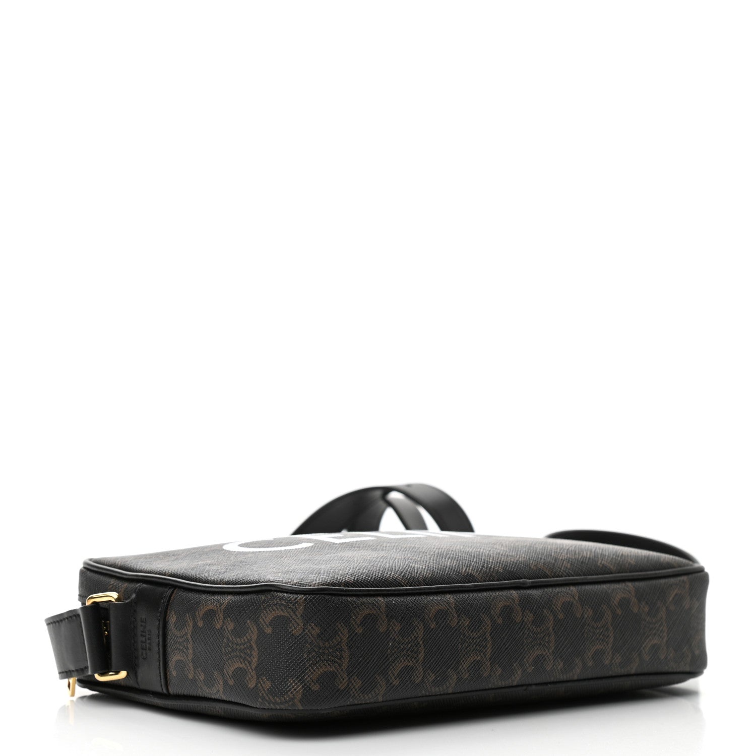 Celine Triomphe Canvas Medium Messenger Bag Black 4 of 9