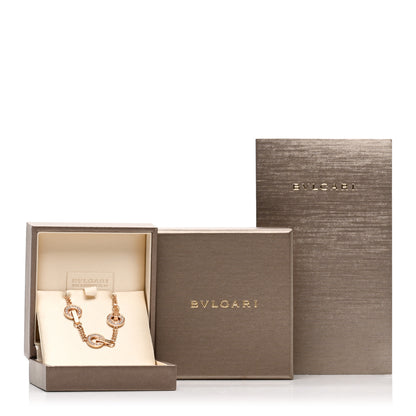 Bulgari 18K Rose Gold Diamond BVLGARI BVLGARI Openwork Bracelet SM 4 of 4