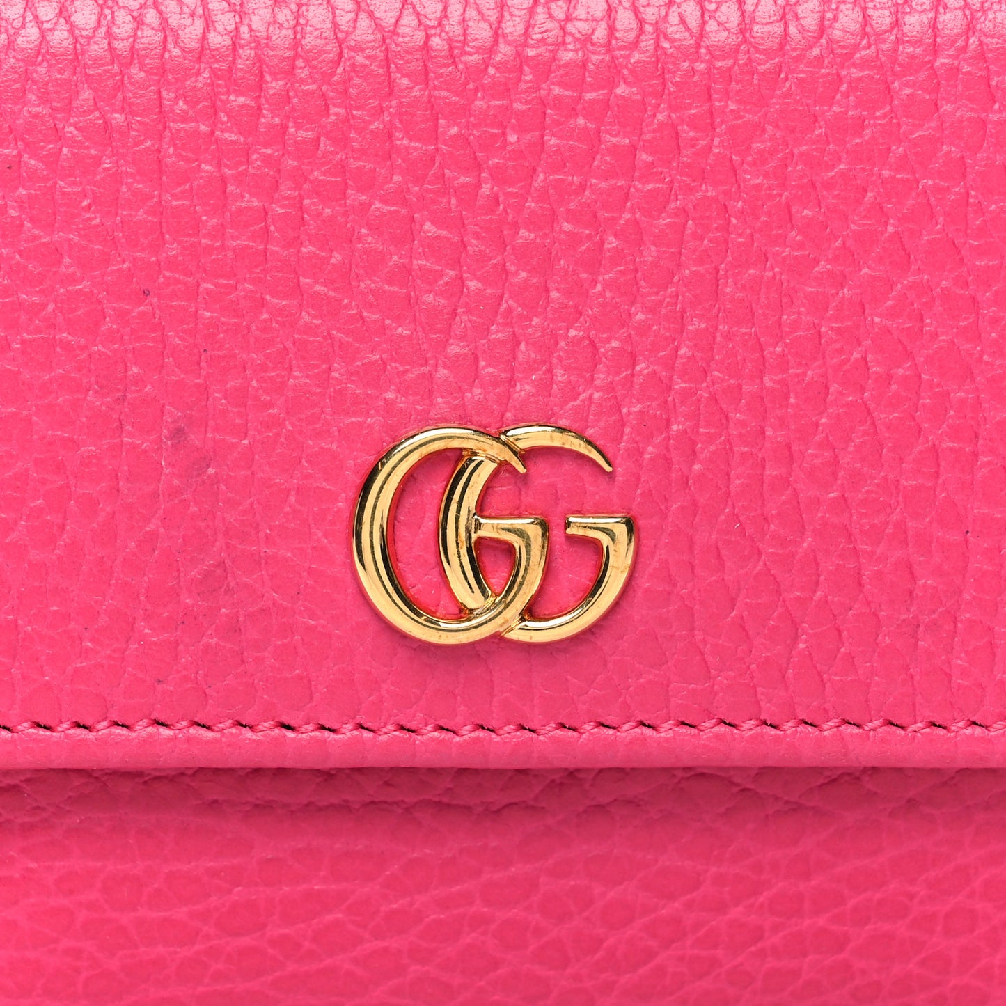 Dollar Calfskin GG Marmont Compact Wallet Box Pink