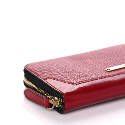 Burberry Calfskin Ziggy Zip Around Wallet Red 8 of 11