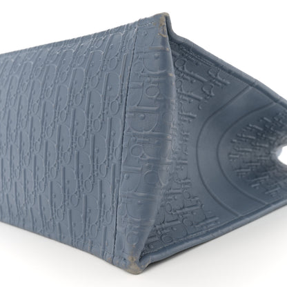 Christian Dior Oblique Calfskin Embossed Book Tote Denim Blue 10 of 14