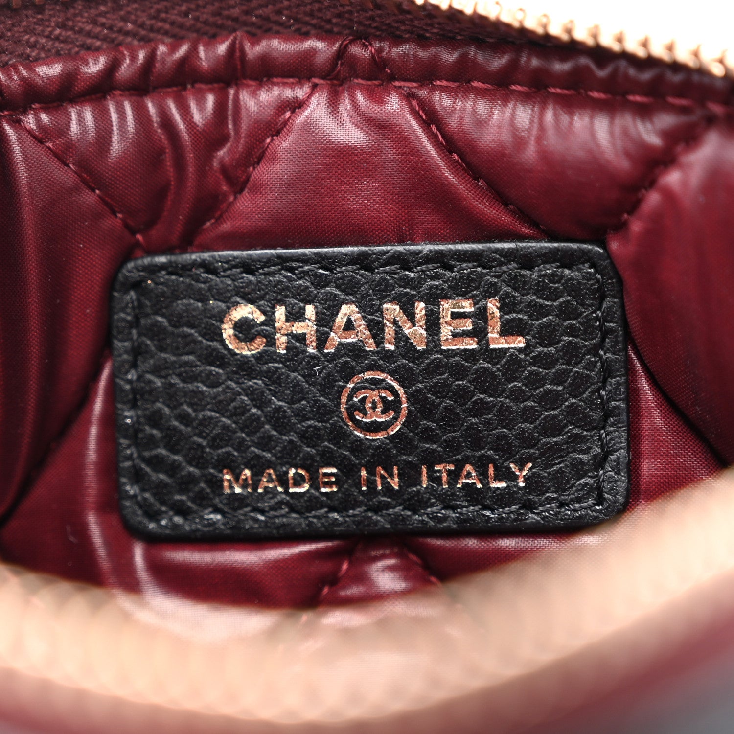 Chanel Caviar Quilted Small Cosmetic Case Black 6 of 8