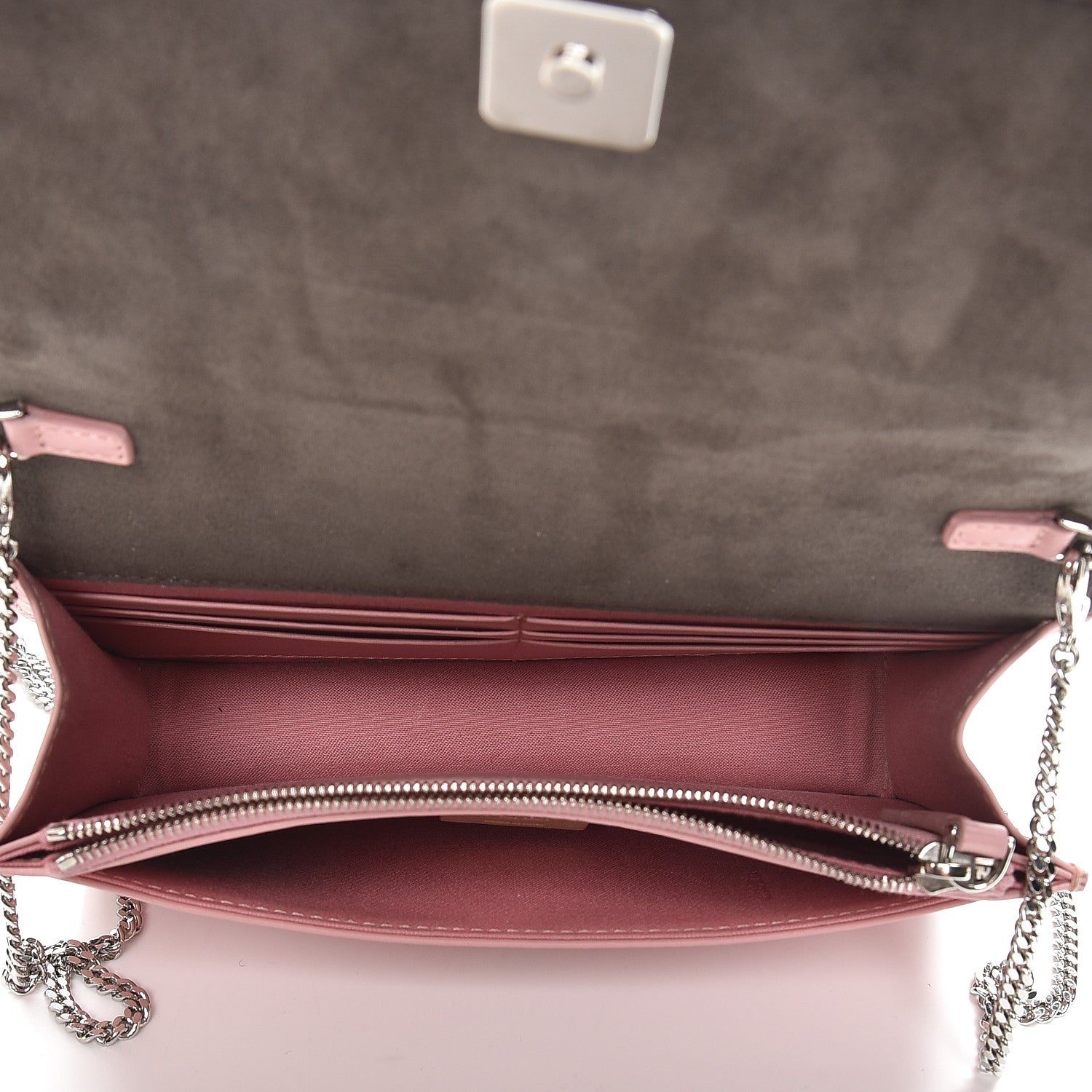 Fendi Vitello Century Hypnoteyes Tube Wallet On Chain Bubblegum 5 of 11