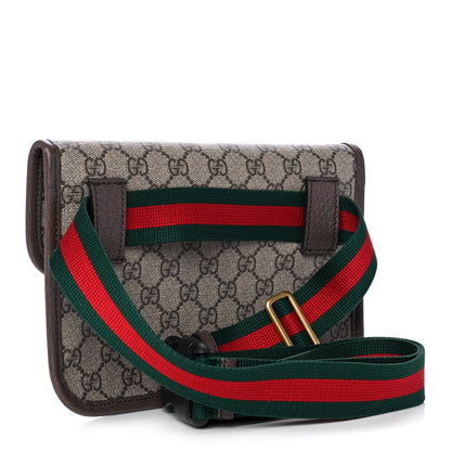 Gucci GG Supreme Monogram Neo Vintage Web Belt Bag Brown 3 of 12