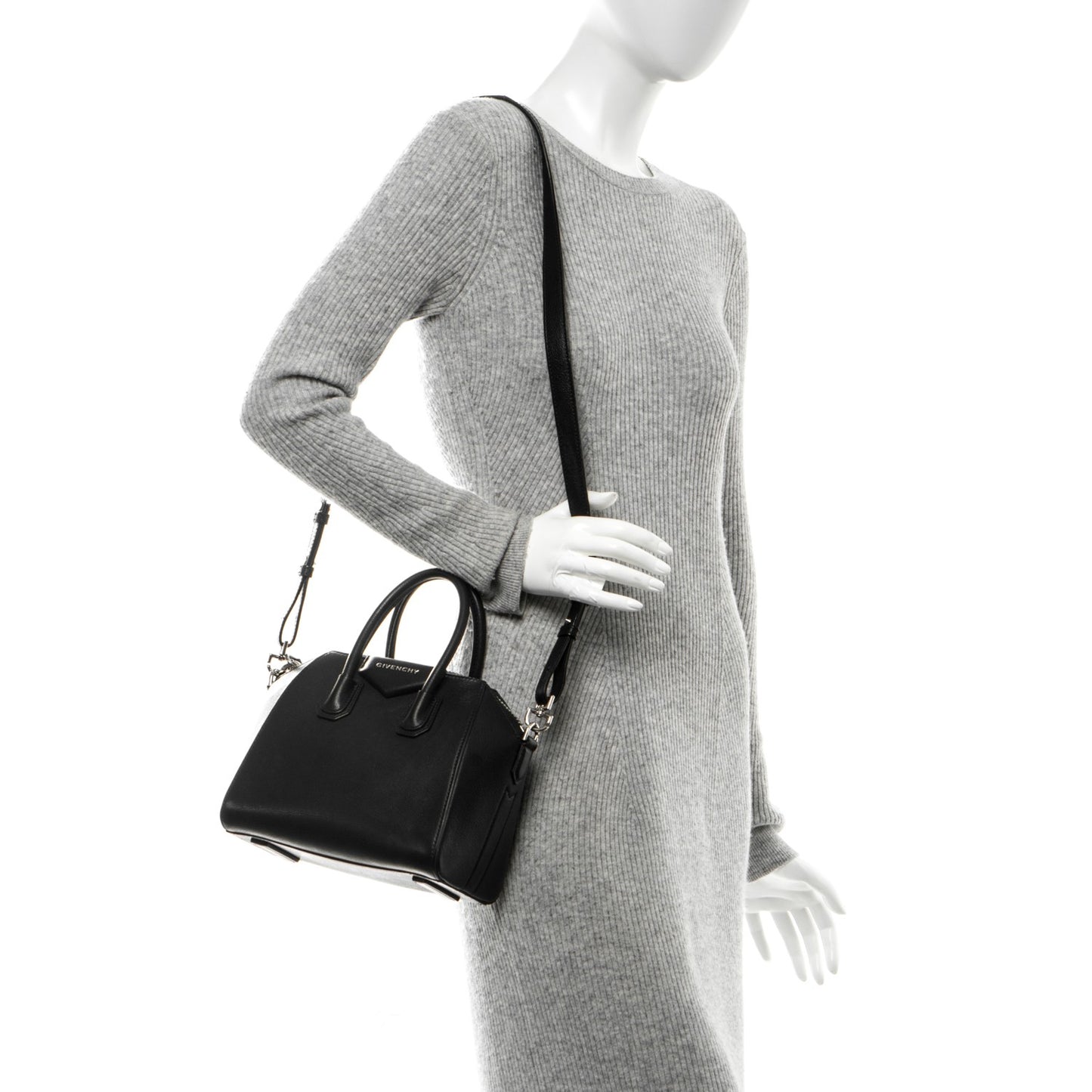 Sugar Goatskin Mini Antigona Black