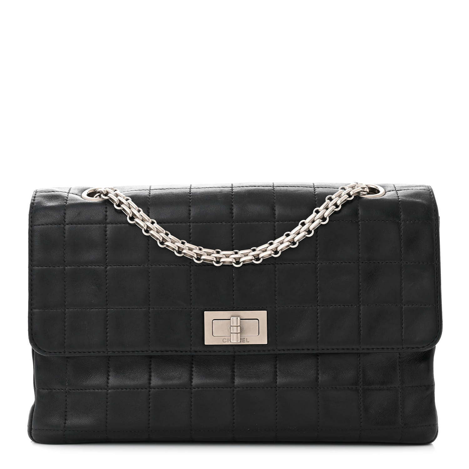 Chanel Lambskin Chocolate Bar Mademoiselle Flap Black 1 of 14