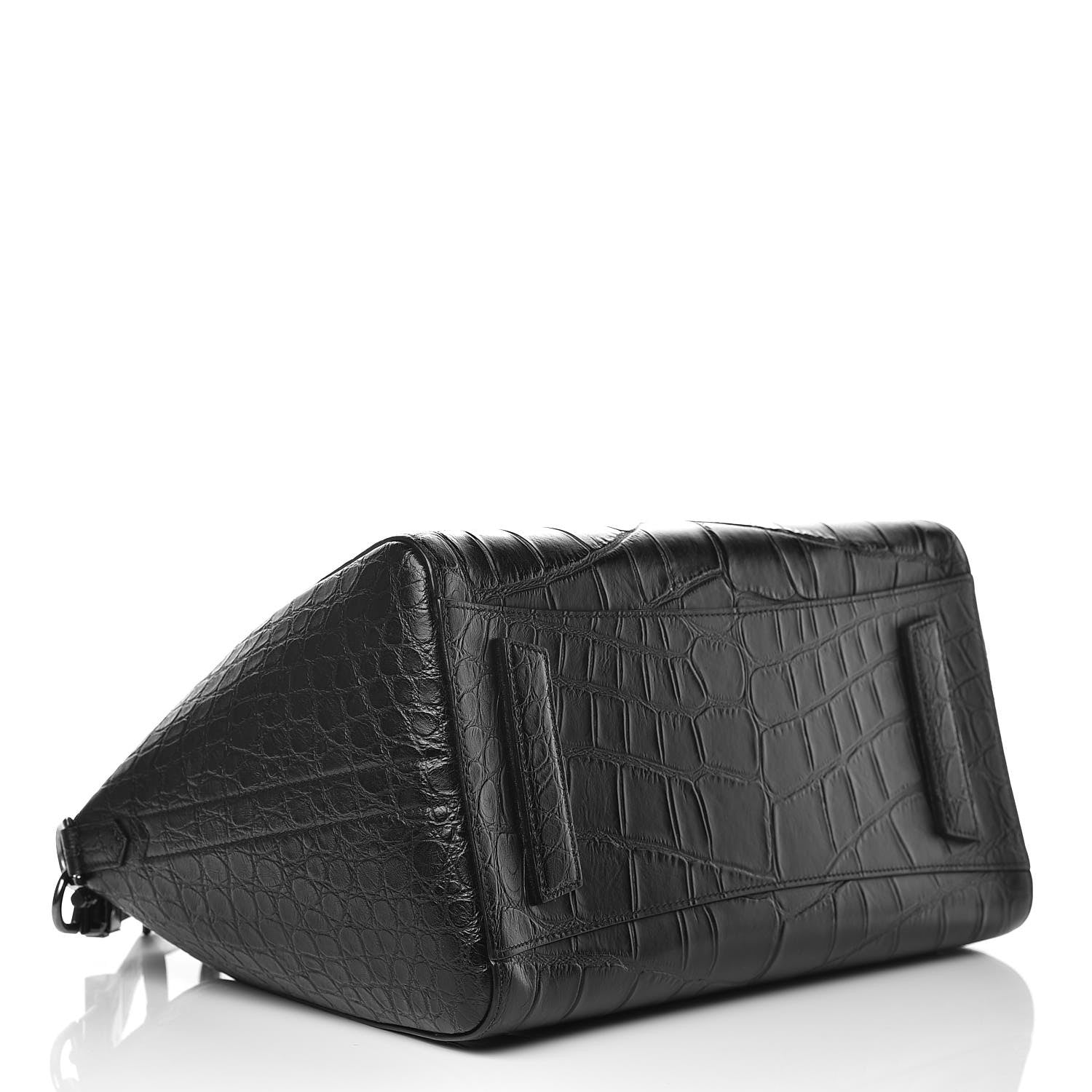 Givenchy Calfskin Crocodile Embossed Medium Antigona Black 4 of 11