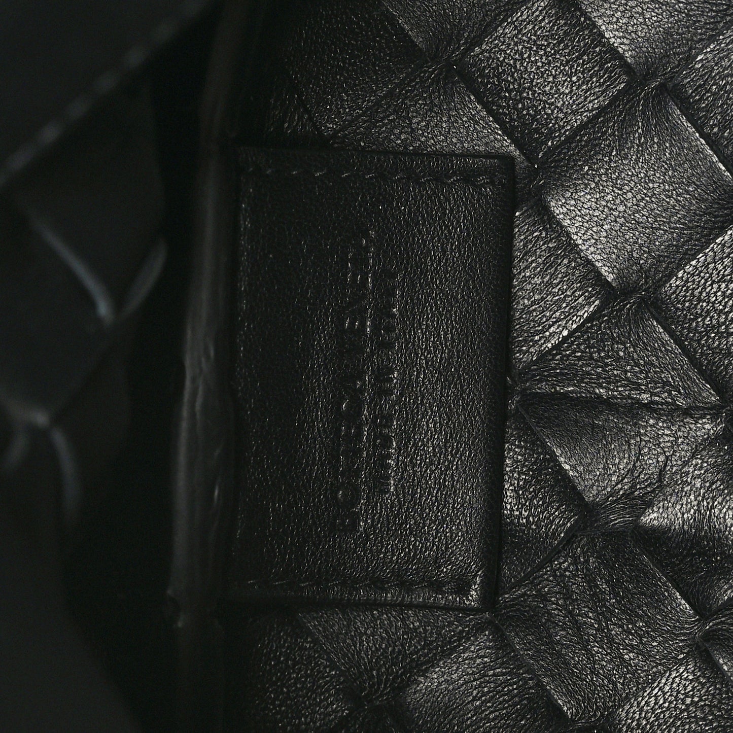 Nappa Intrecciato Tie Shoulder Bag Black