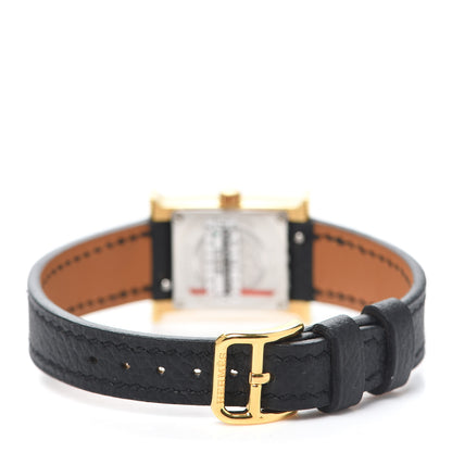 Hermes Stainless Steel Epsom 17.2mm Heure H Hour Quartz Watch Noir 3 of 5
