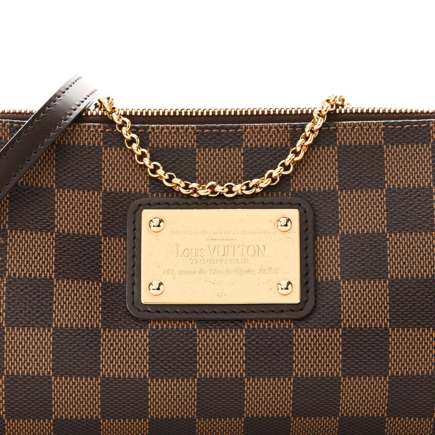 Louis Vuitton Damier Ebene Eva Clutch 7 of 9