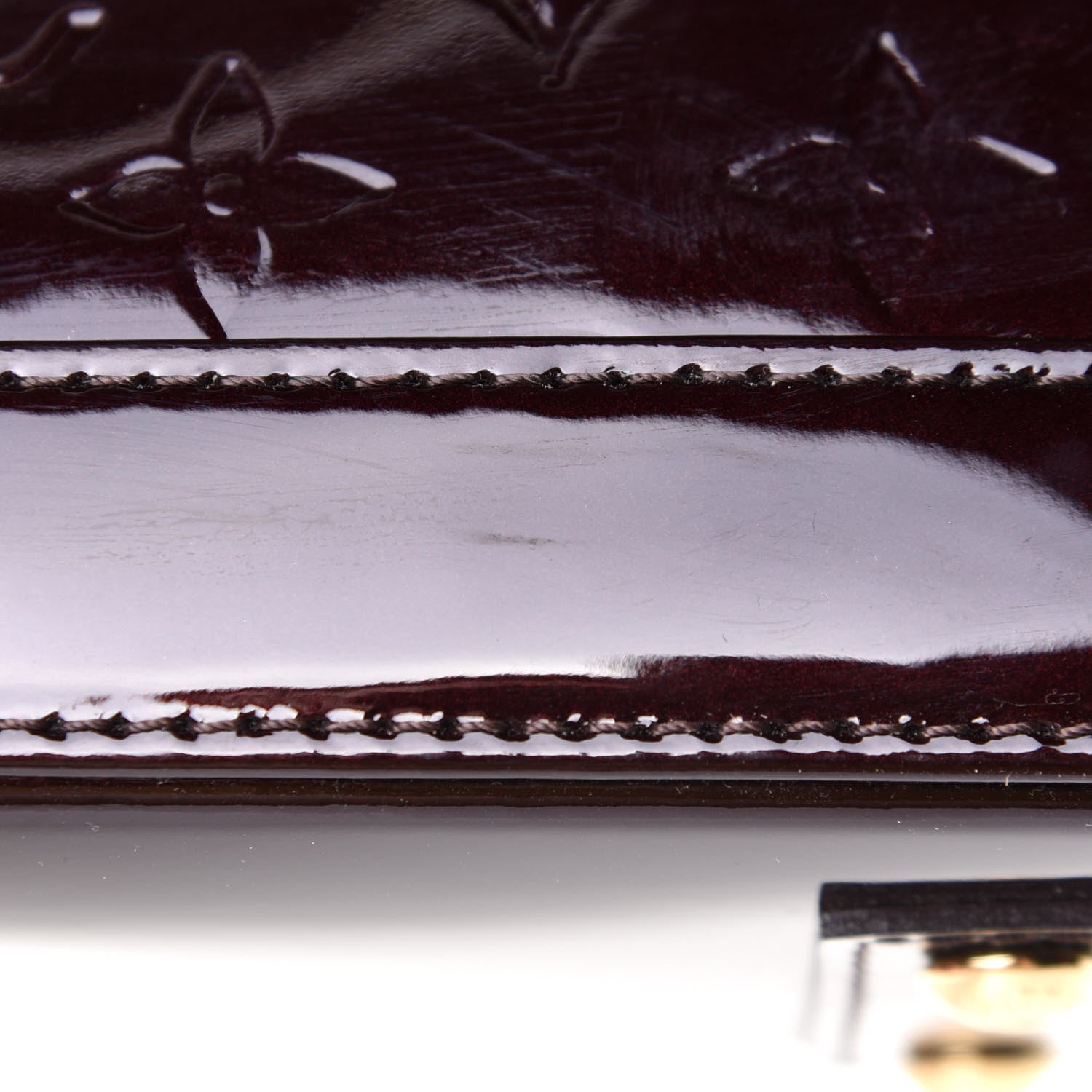 Louis Vuitton Vernis Alma BB Amarante 12 of 13