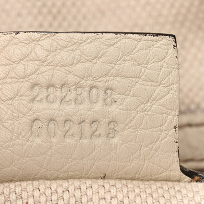 Gucci Pebbled Calfskin Large Soho Shoulder Bag Off White 7 of 12