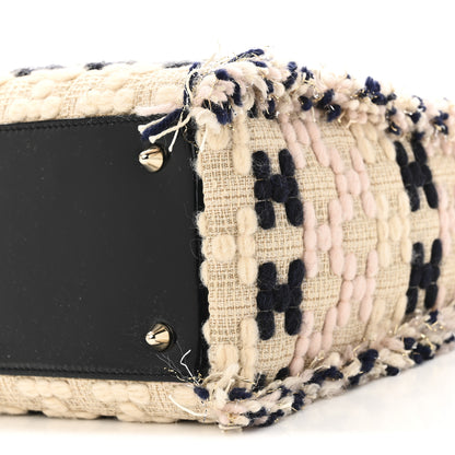 Christian Dior Tweed Fringe Medium Lady Dior Beige Multicolor 10 of 10