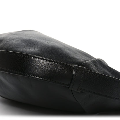 Saint Laurent Calfskin Buffalo Horn Mombasa Hobo Black 8 of 8