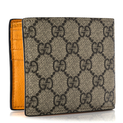 Gucci GG Supreme Monogram Neo Vintage Bi-Fold Wallet Beige Crop New Acero 3 of 11