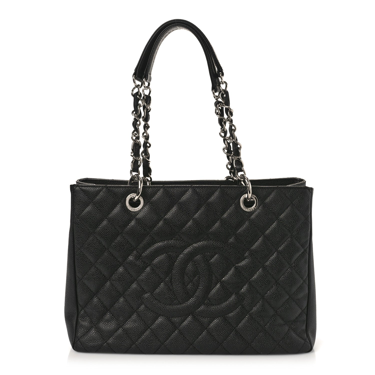 Chanel Caviar Quilted Grand Shopping Tote GST Black 1 of 10