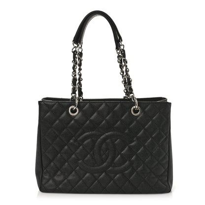 Chanel Caviar Quilted Grand Shopping Tote GST Black 1 of 10