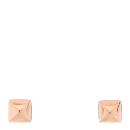 Hermes 18K Rose Gold Clou d'H Stud Earrings 1 of 5