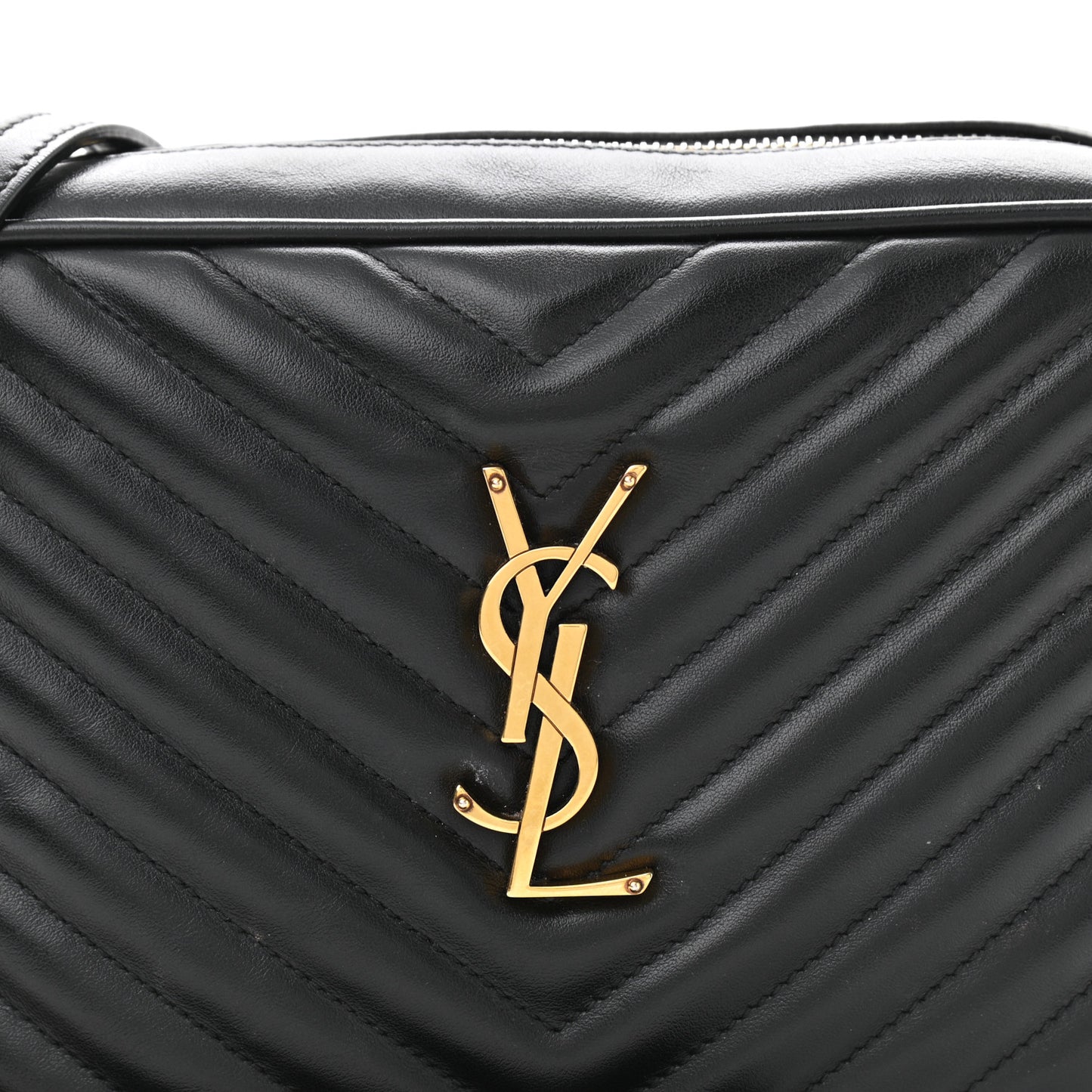 Calfskin Matelasse Monogram Lou Camera Bag Black
