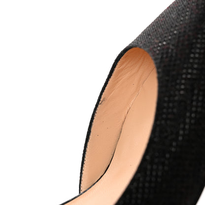 Christian Louboutin Glitter Tennis Iriza 70 Pumps 37 Black 8 of 11