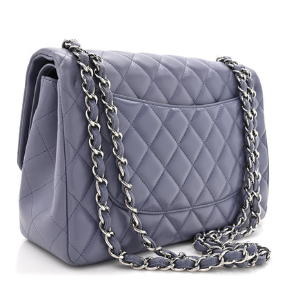 Chanel Lambskin Quilted Jumbo Double Flap Light Purple 3 of 10