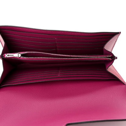 Hermes Evercolor Constance Long Wallet Rose Pourpre 5 of 8
