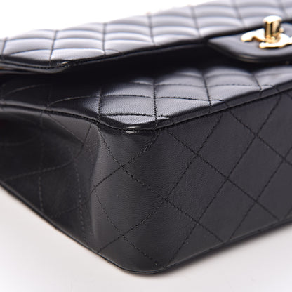 Chanel Lambskin Quilted Medium Double Flap Black 10 of 12