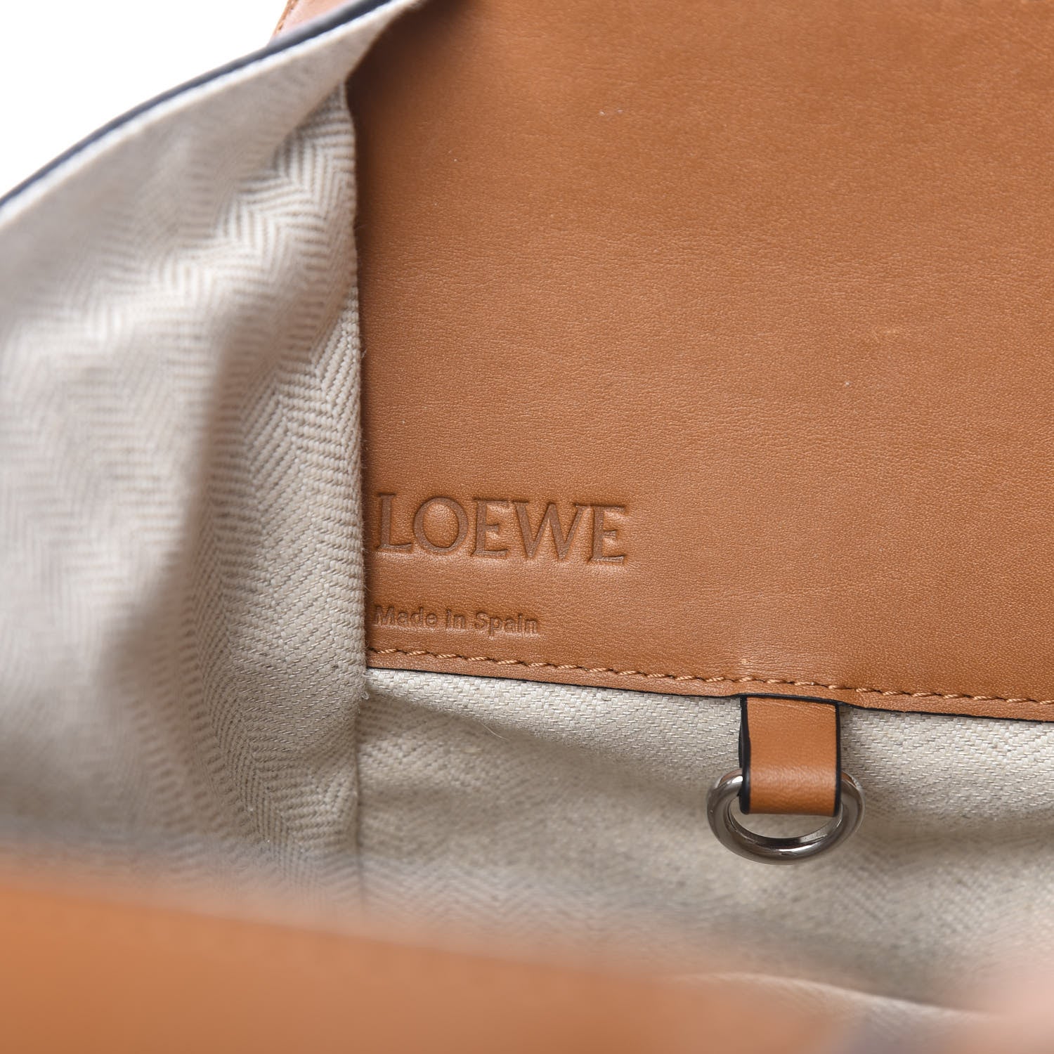 Loewe Calfskin Small Crochet Hammock Shoulder Bag Tan 5 of 8