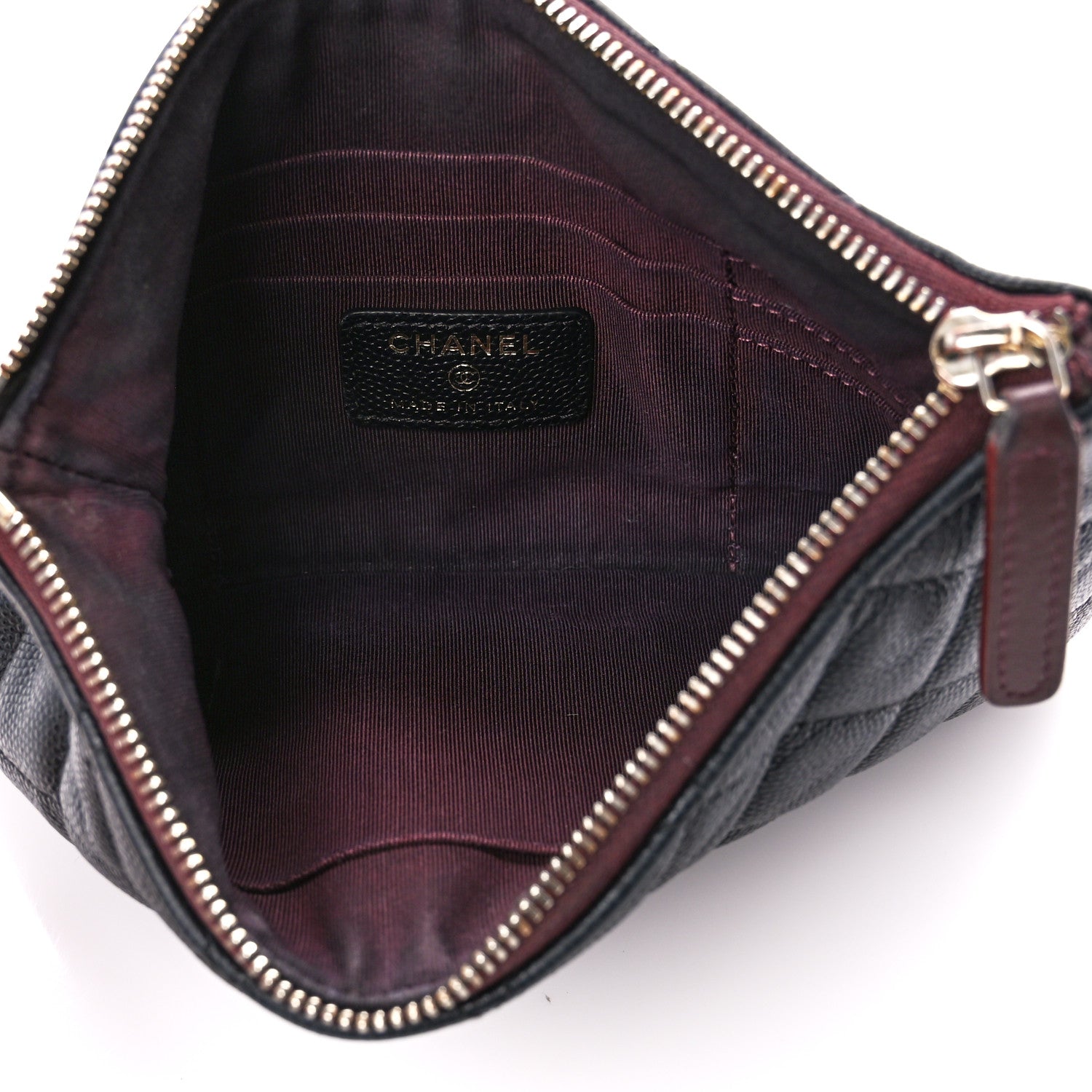 Chanel Caviar Quilted Cosmetic Case Black 5 of 13