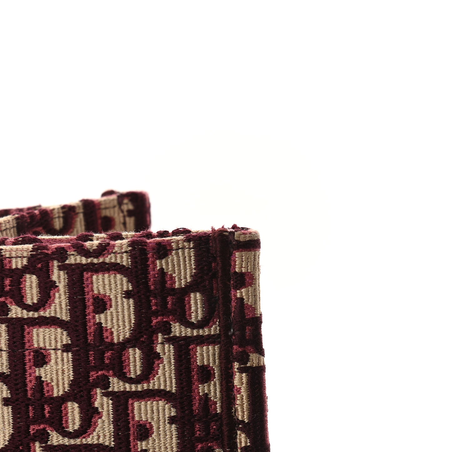 Oblique Large Book Tote Burgundy Multicolor