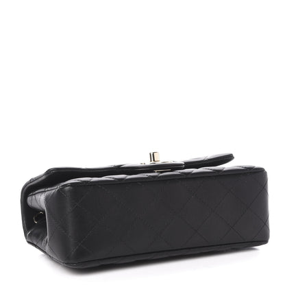 Chanel Lambskin Quilted Mini Rectangular Flap Black 4 of 11