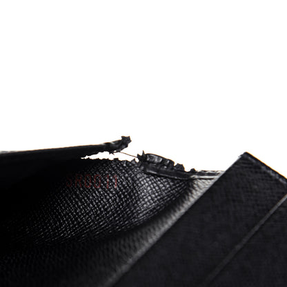 Louis Vuitton Epi Porte Valeurs Checkbook Wallet Black 7 of 17