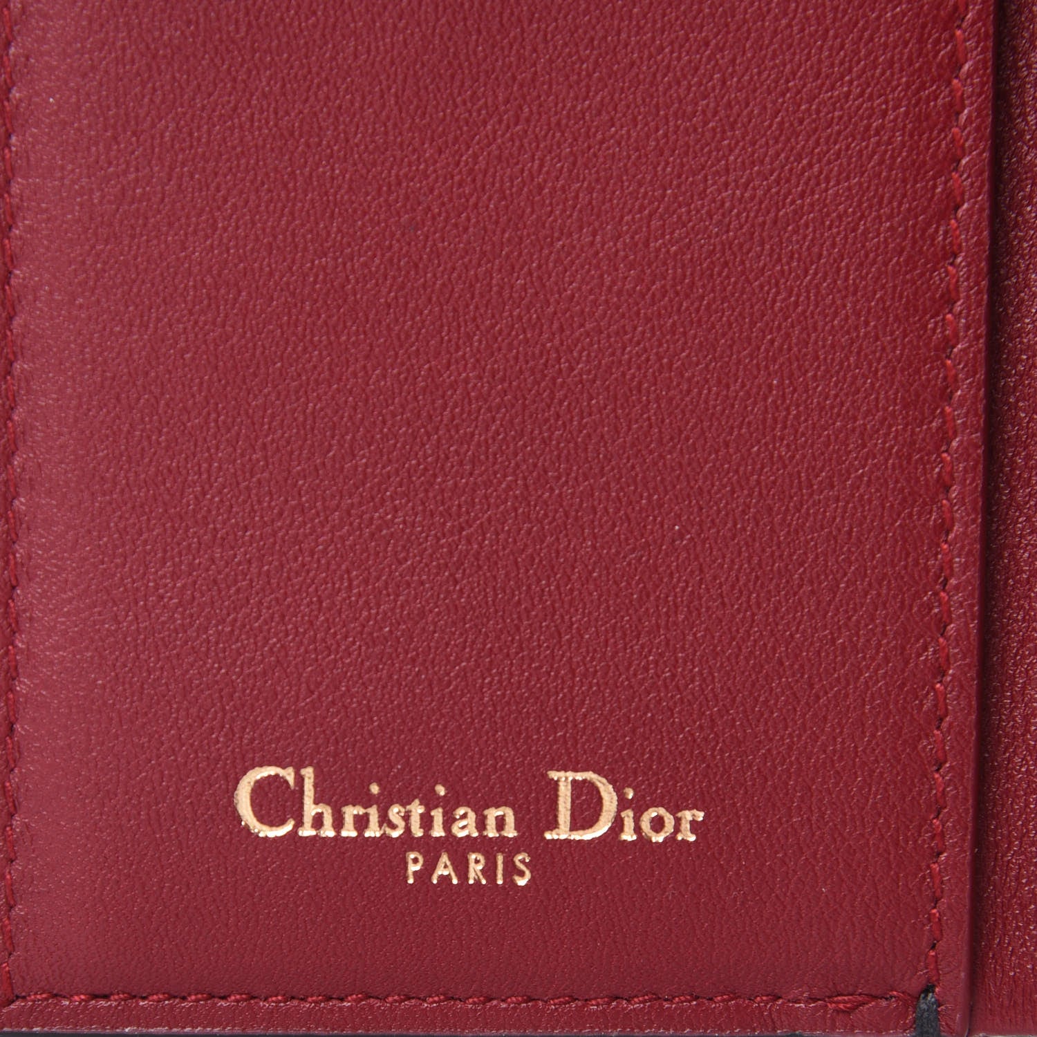 Christian Dior Calfskin Small Dfence Compact Wallet Scarlet 6 of 9