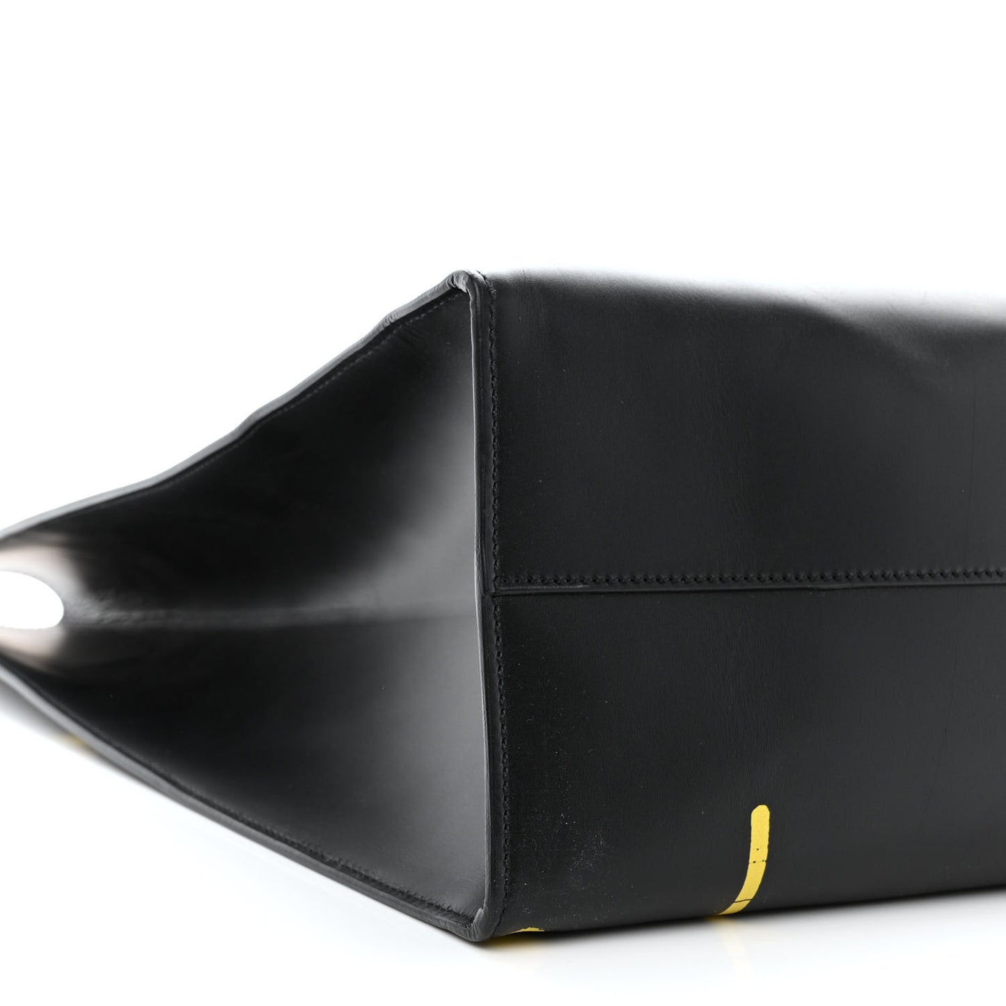 Calfskin GucciGhost Real Large XL Tote Black Yellow