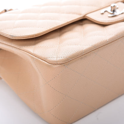 Chanel Caviar Quilted Jumbo Double Flap Beige Clair 11 of 15