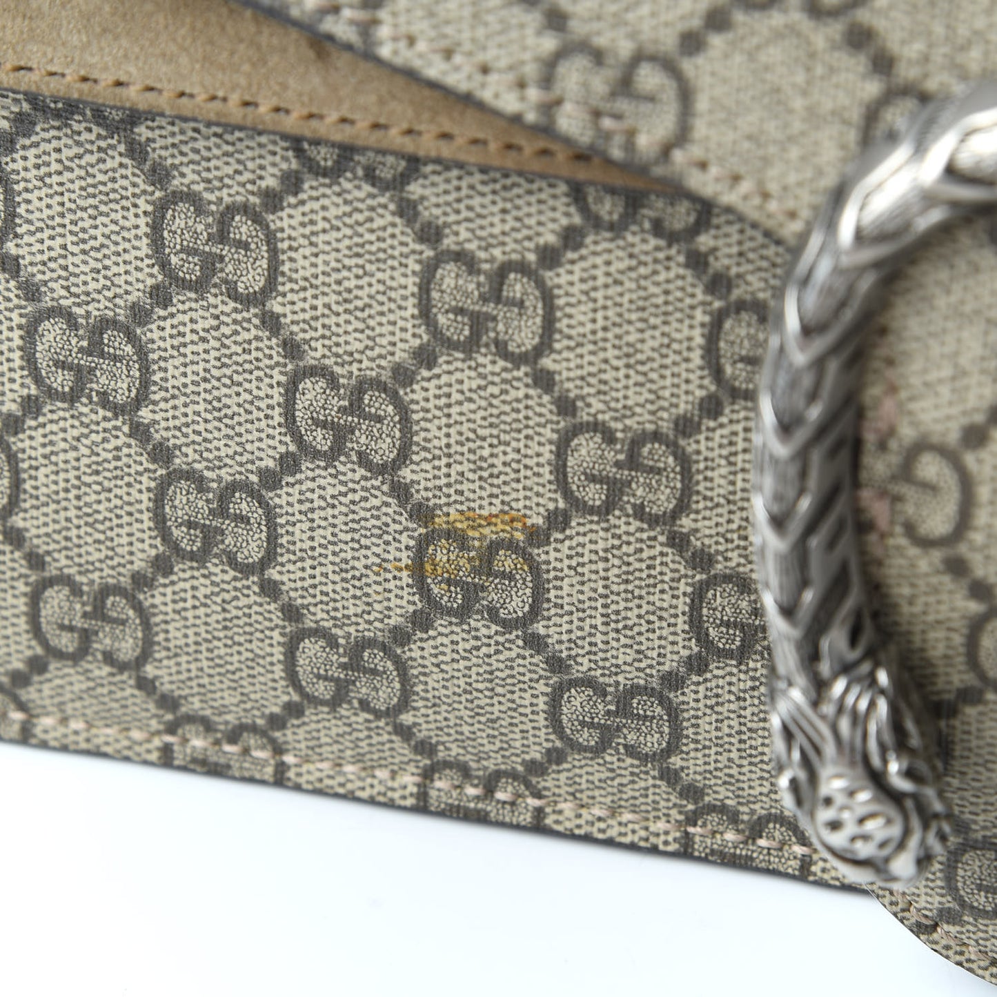 GG Supreme Monogram Small Dionysus Shoulder Bag Taupe