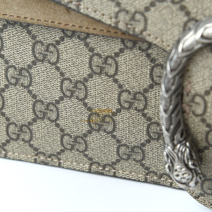 Gucci GG Supreme Monogram Small Dionysus Shoulder Bag Taupe 11 of 12